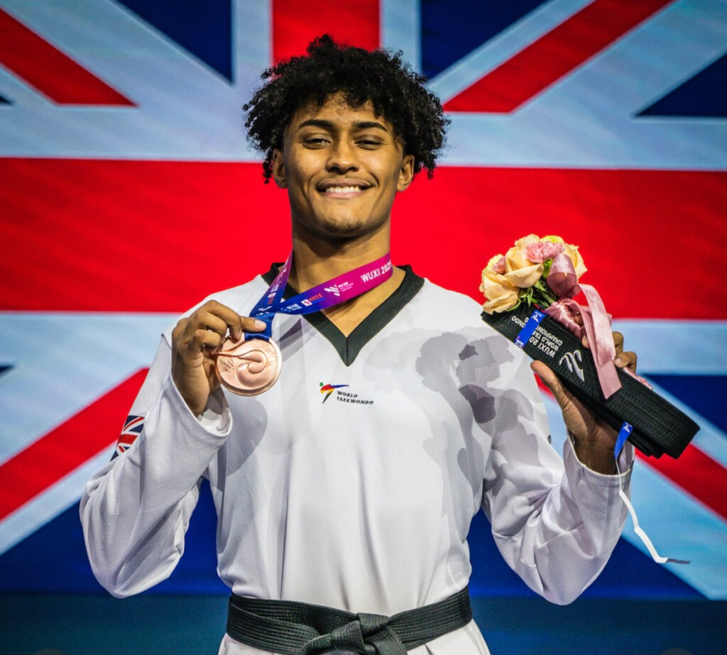 Caden Cunningham wins bronze at Wuxi 2025 World Taekwondo Championships
